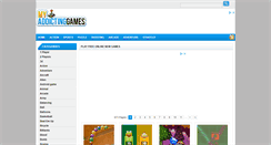 Desktop Screenshot of myaddictinggames.net